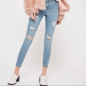 TOPSHOP cropped skinny jeans
